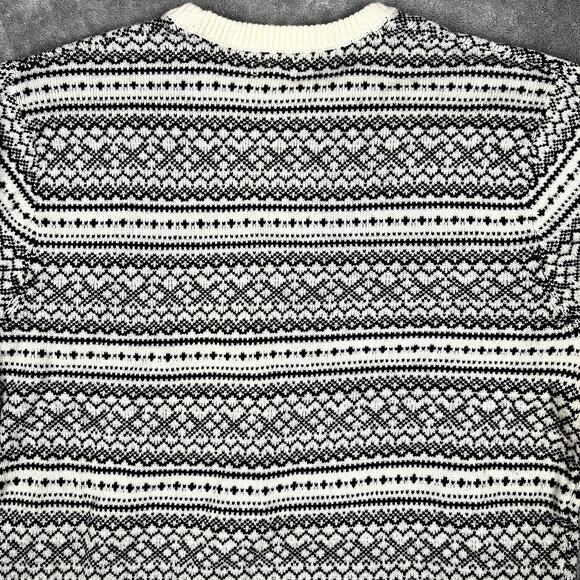 J Crew Sweater Mens XL Lambswool Blend Fair Isle Sweater Geometric NWT MSRP $118 - Picture 8 of 10